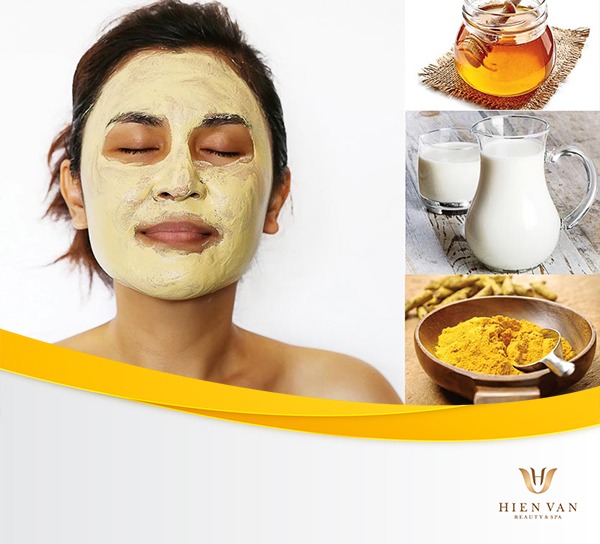 Mặt nạ nghệ sữa chua trị nám