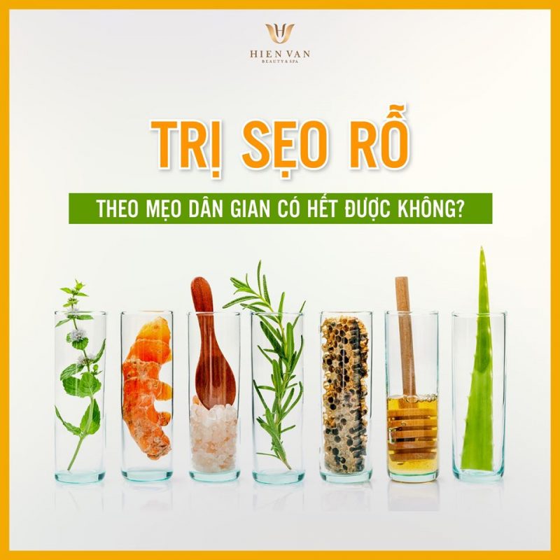 Trị sẹo rỗ bằng phương pháp thiên nhiên