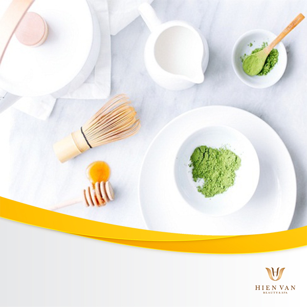 bột trà xanh trị mụn mủ