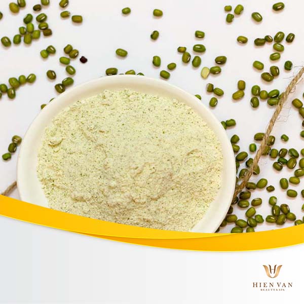 trị mụn mủ với bột đậu xanh
