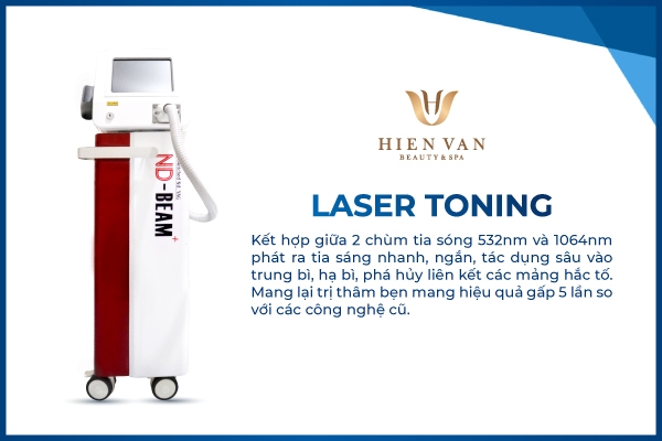 Laser toning trị thâm bẹn