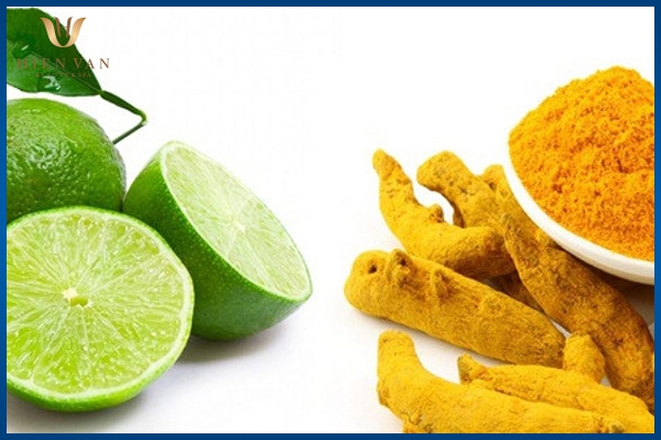 cách trị nách thâm đen với nghệ chanh