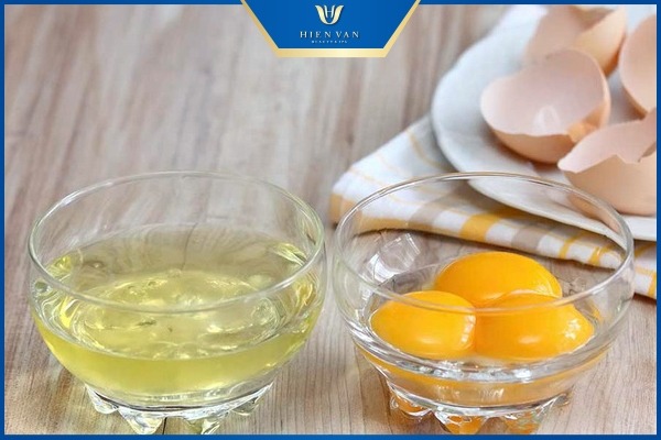 trứng gà trị sẹo lõm