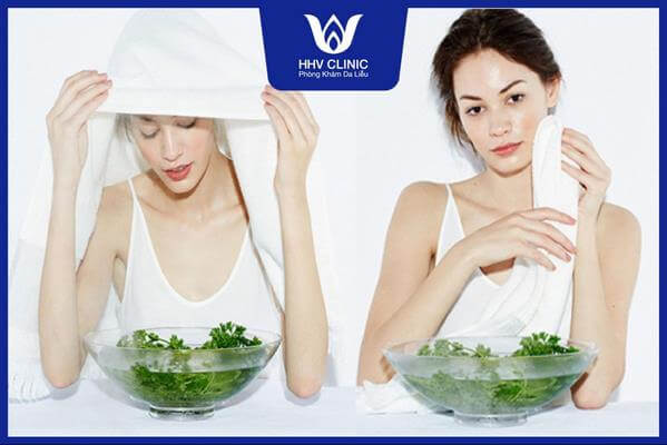 cach xong mat tri mun an tai nha